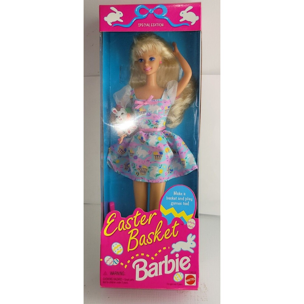 MIB Vintage 1995 Special Edition Easter Basket Barbie Doll